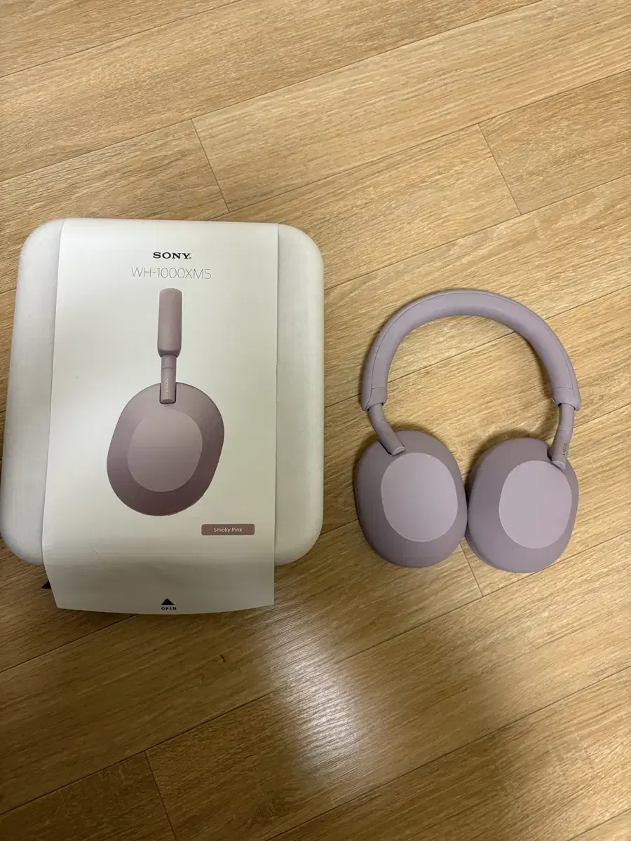 소니sony WH-1000XM5 헤드셋 헤드폰 스모키핑크