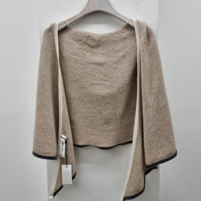 PURE CASHMERE TODD DUNCAN 후드 숄