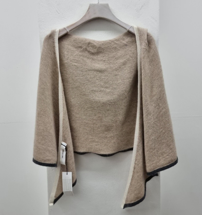 PURE CASHMERE TODD DUNCAN 후드 숄