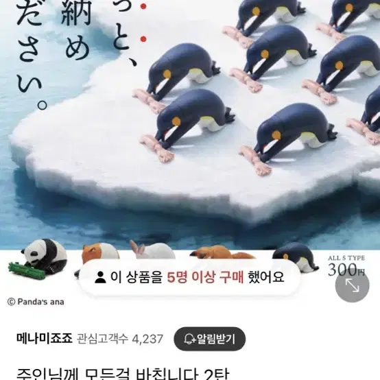 주인님께 모든걸 바칩니다 2탄 가챠 (토끼, 판다)