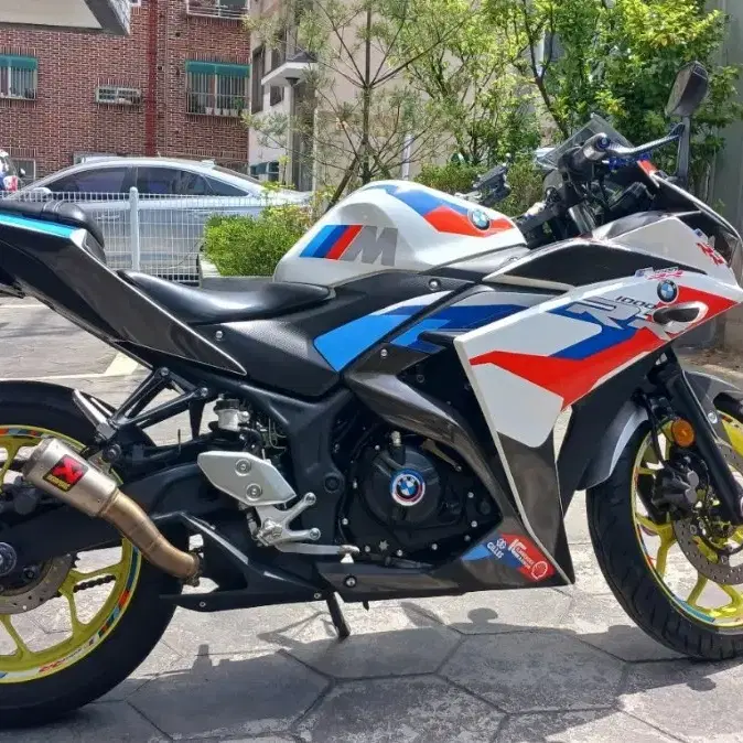 야마하 YZF-R3(BMW M1000RR데칼)2018년식 33000킬로