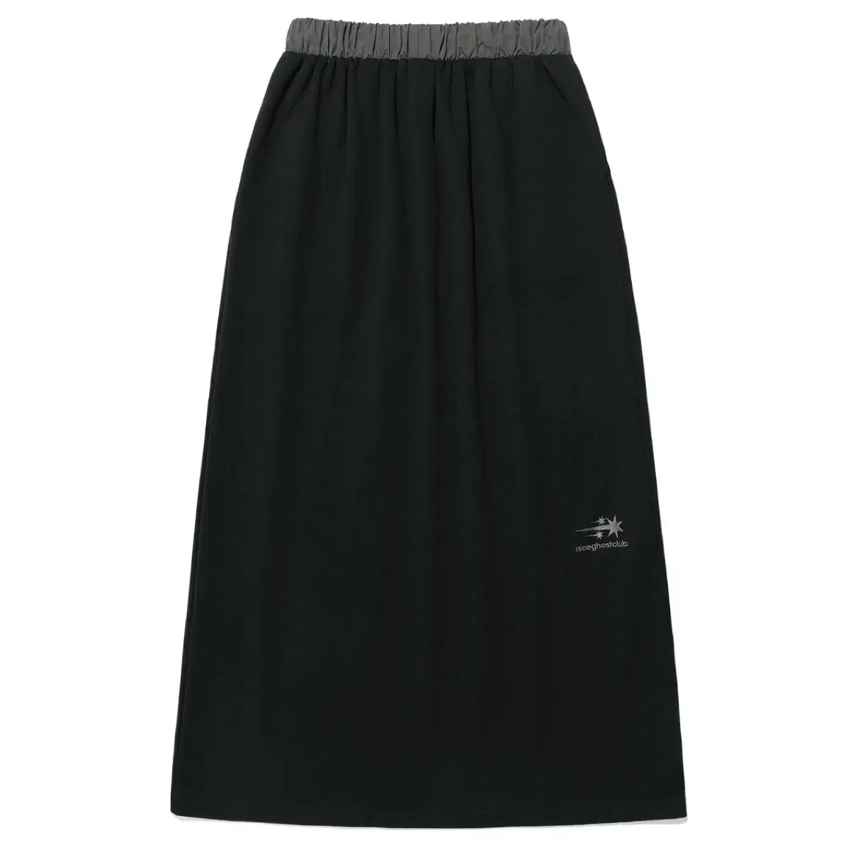 나이스고스트클럽 빅 스타 로고  SWEAT SKIRT BLACK 양도