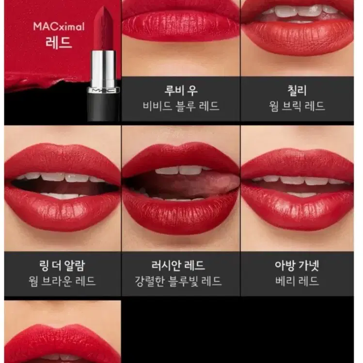 MAC 맥시멀 매트 립스틱 660 아방가넷 _베리레드