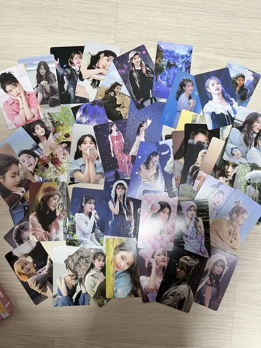 IU photocard with a case of 55 sheets