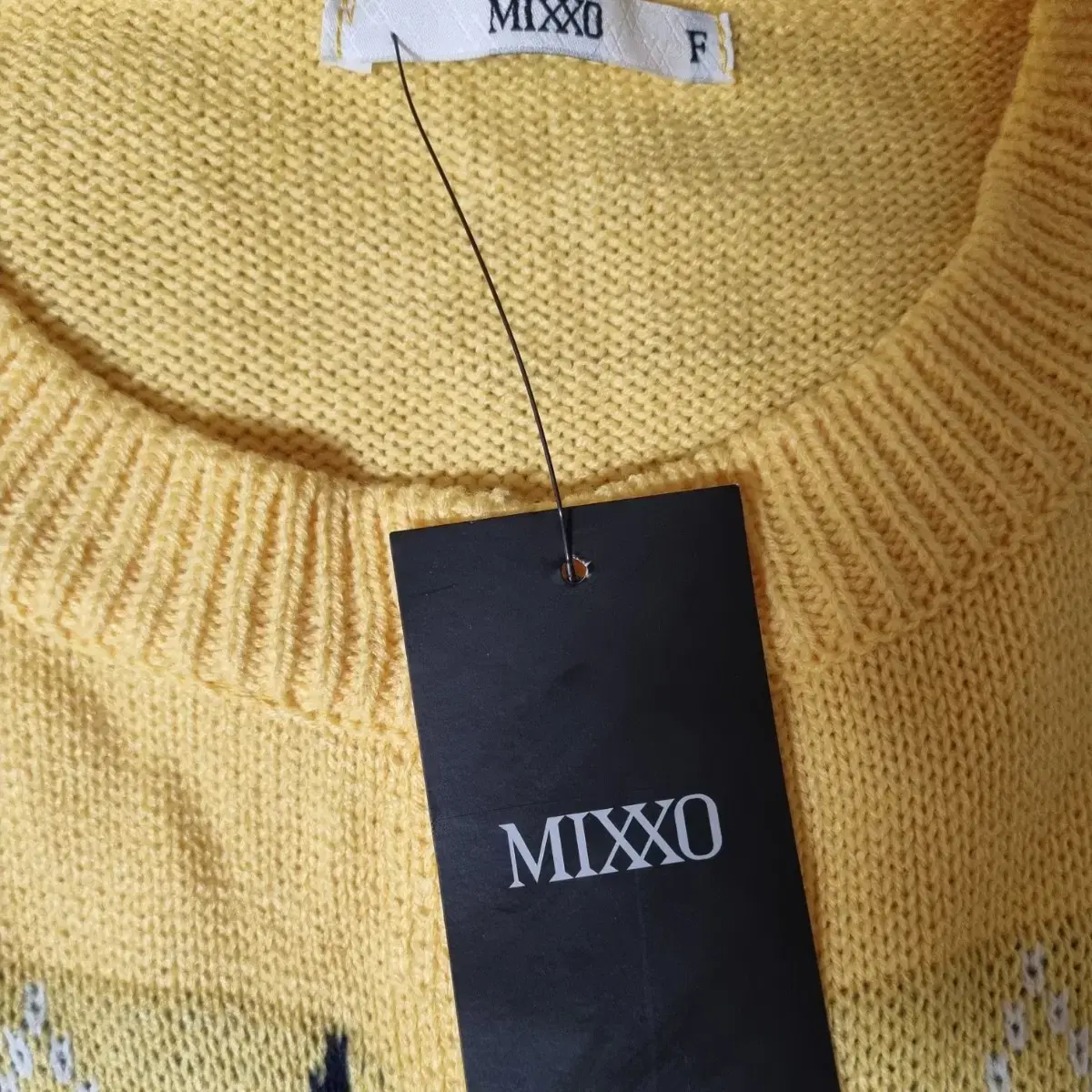 MIXXO 미쏘 아가일 니트 가디건 (새상품)