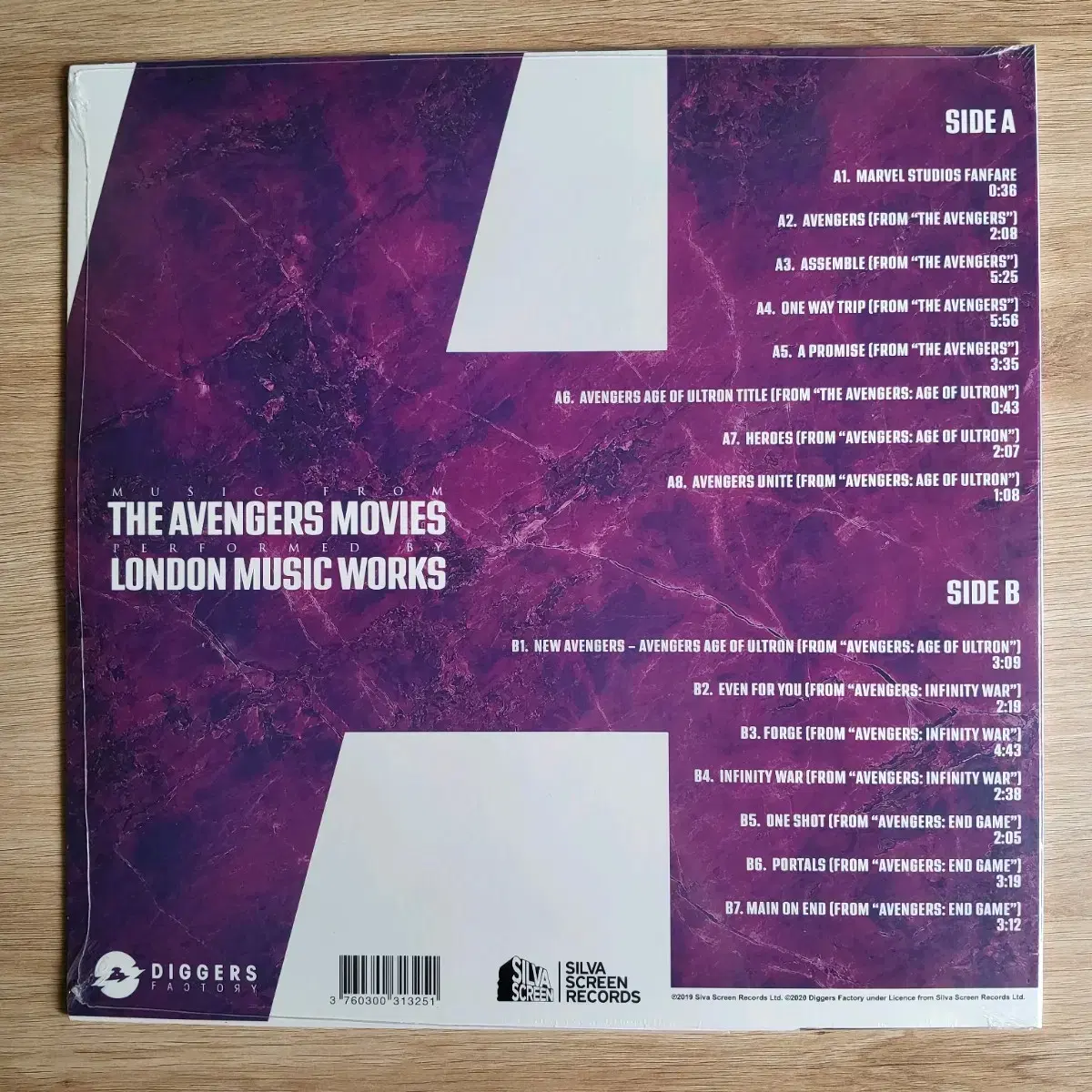 The Avengers Movies 마블 어벤져스 OST 한정반 LP