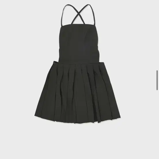 로우클래식 PLEATED MINI DRESS CHARCOAL 라지사이즈