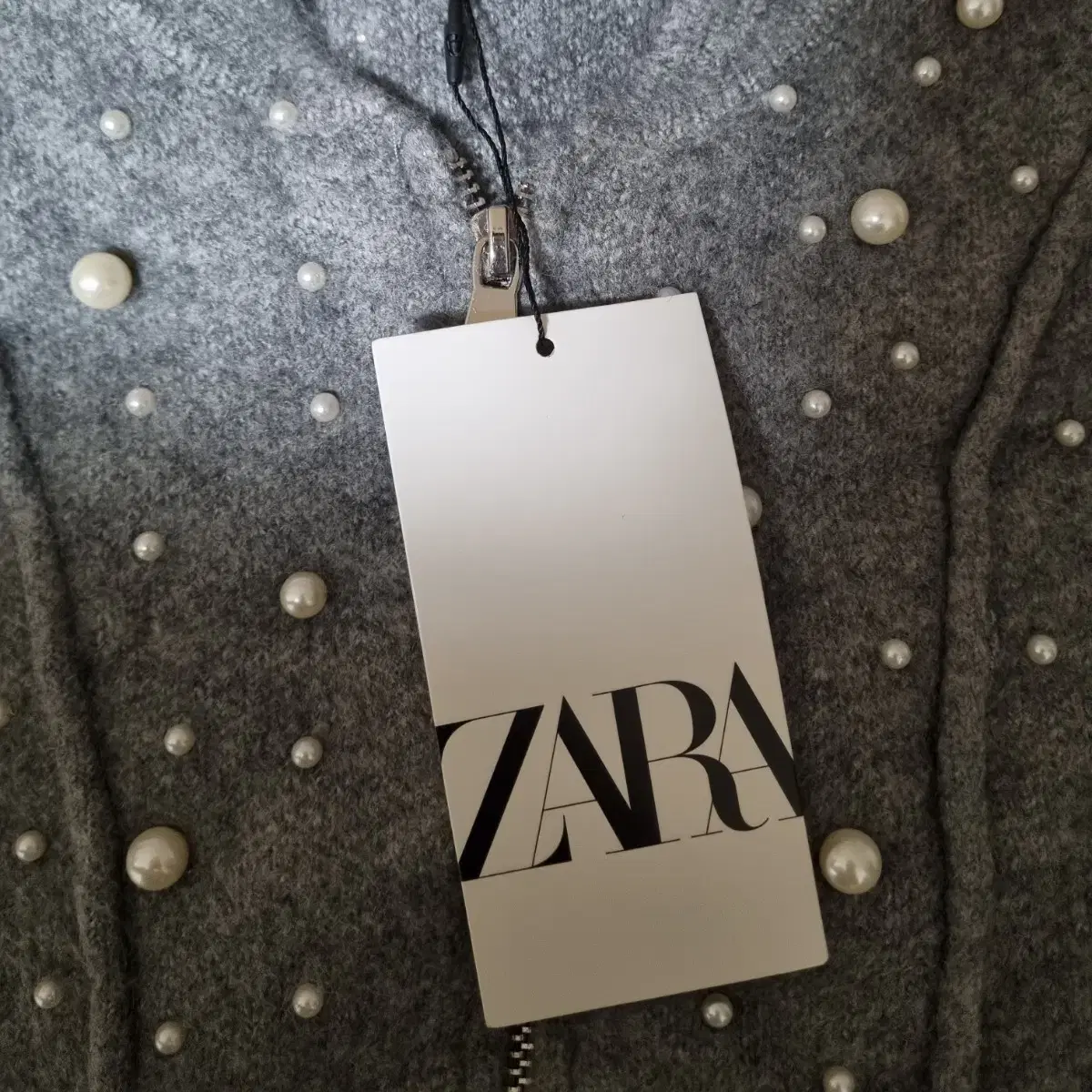 ZARA 자라 진주 니트 가다건 스웨터 (새상품)