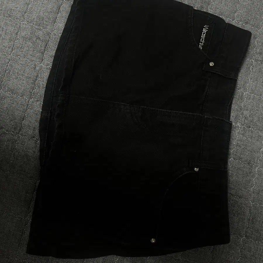 wsc archive Low denim skirt 데님 검정 스커트