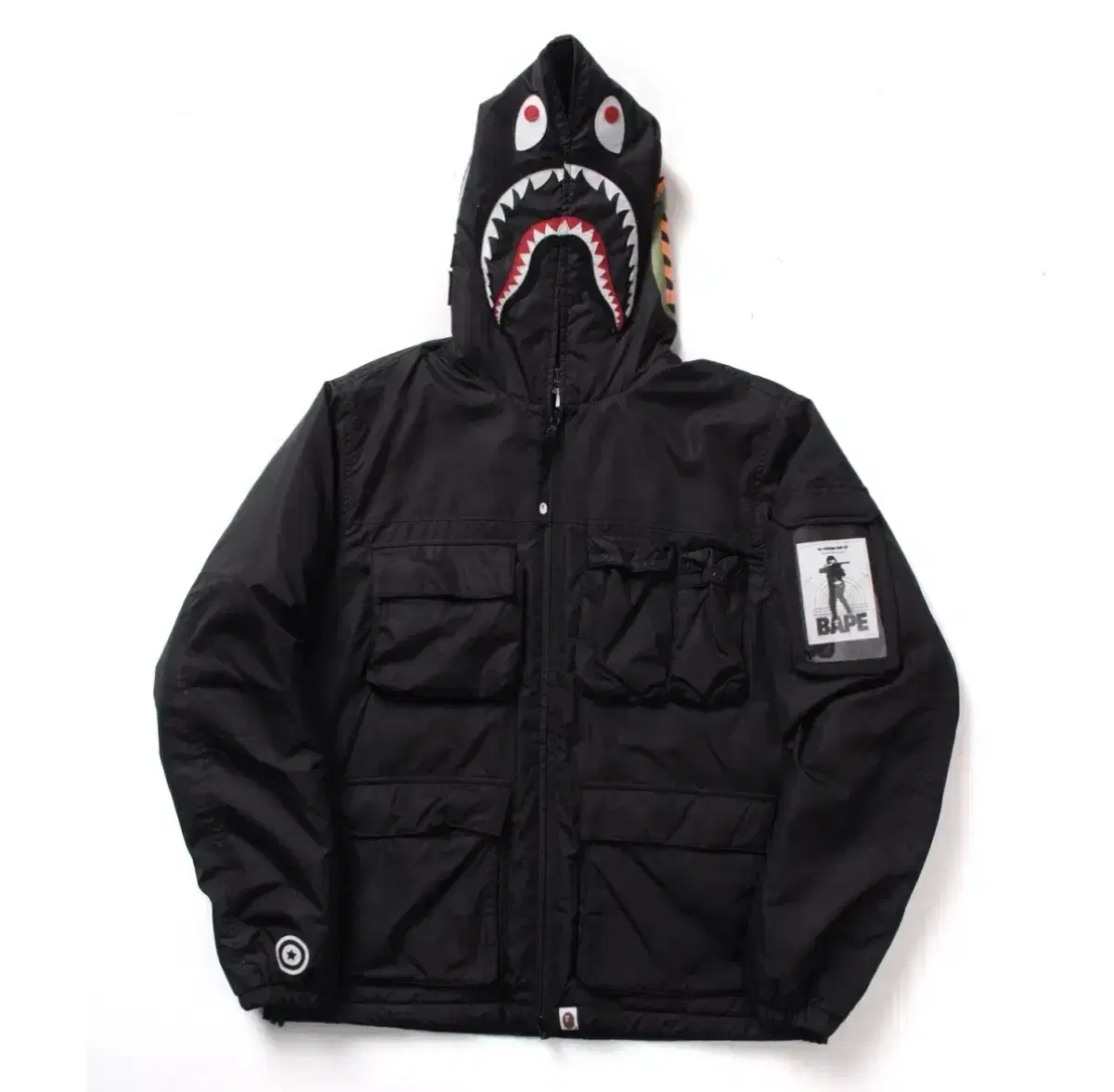 Bape 베이프 멀티포켓 샤크 후드 자켓