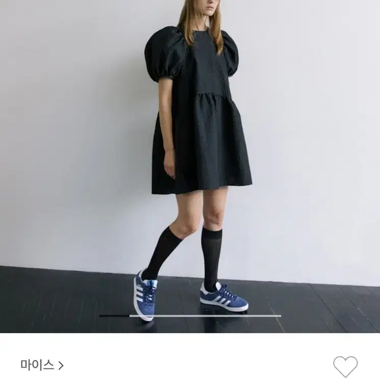 마이스 jacquard puff bloom dress