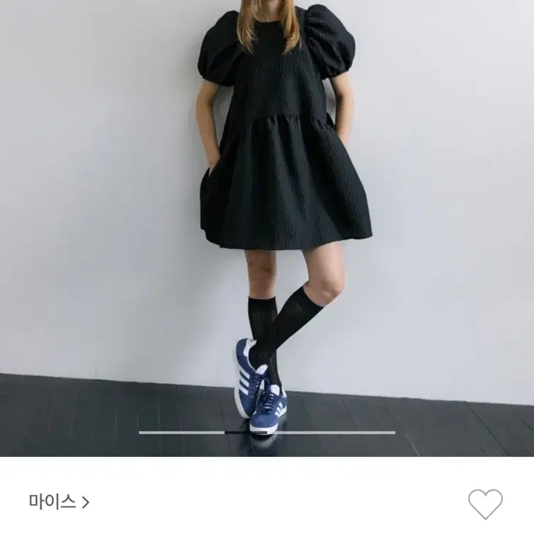 마이스 jacquard puff bloom dress