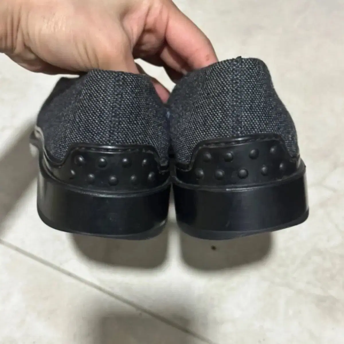 235-240 토즈 tods wool flats 울 플랫 그레이