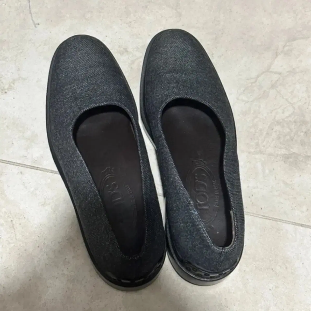 235-240 토즈 tods wool flats 울 플랫 그레이