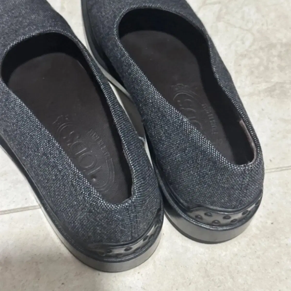 235-240 토즈 tods wool flats 울 플랫 그레이