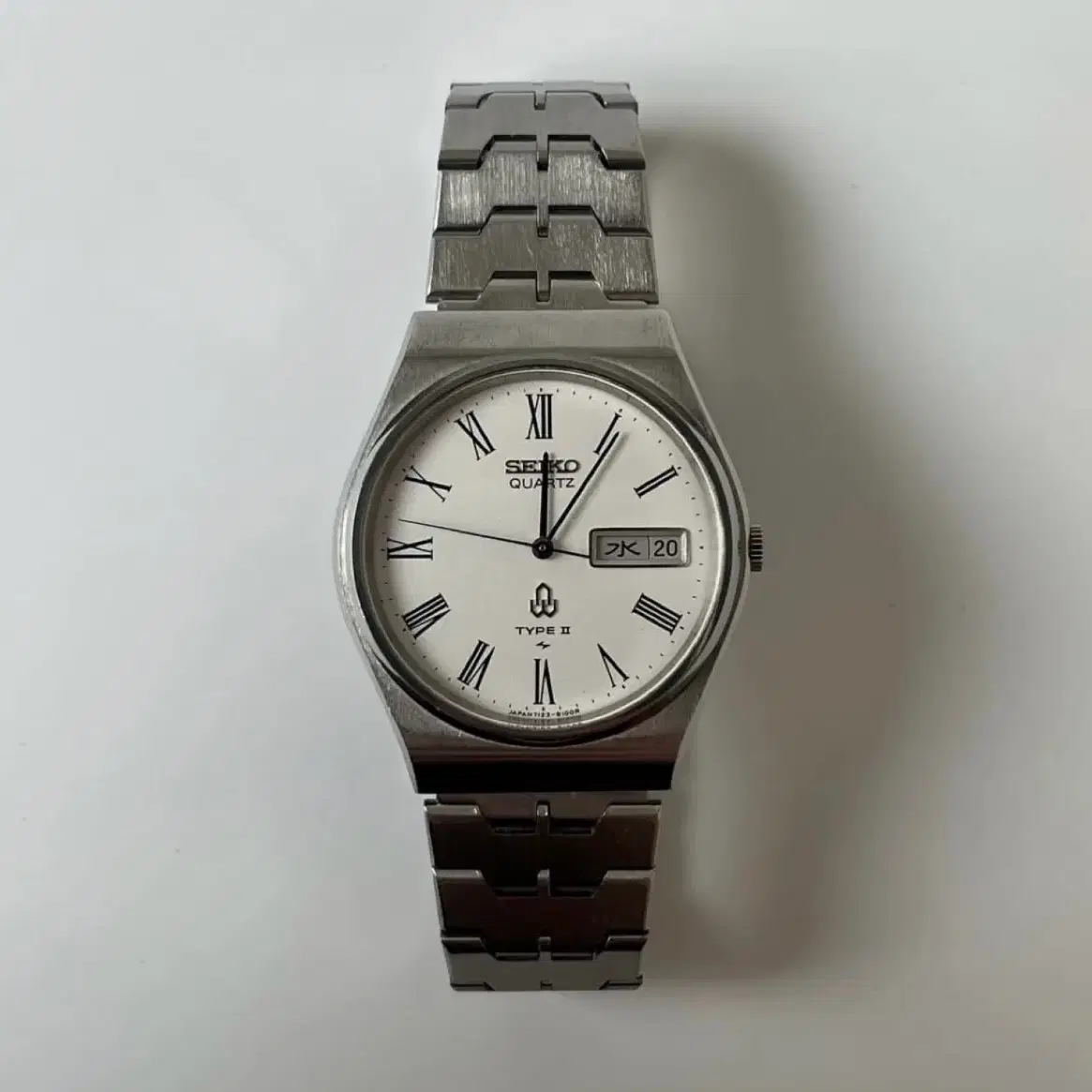 SEIKO - 70s type Il roman index white di