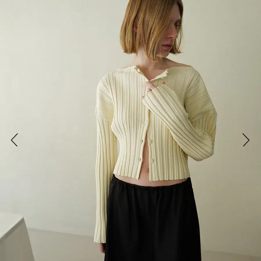 르917 밀리 립 가디건 millie ribbed cardigan