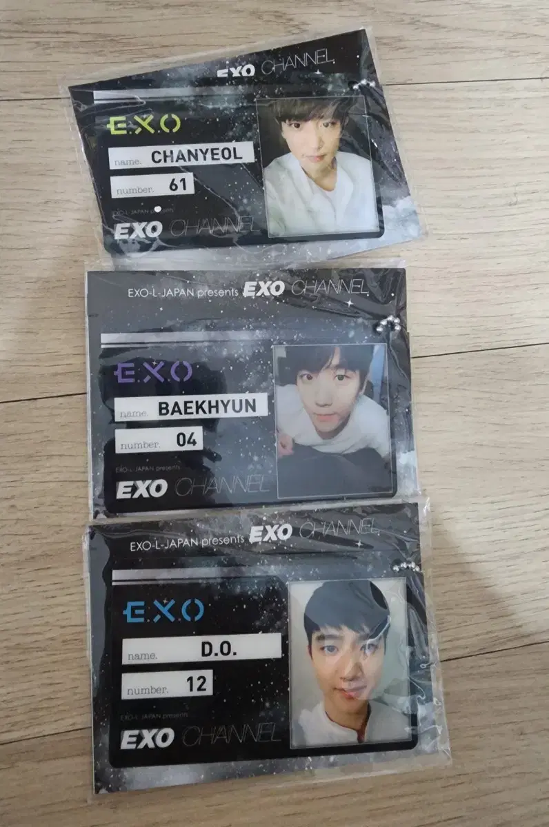 EXO Japan Japan ID card baekhyun d.o. Chanyeol