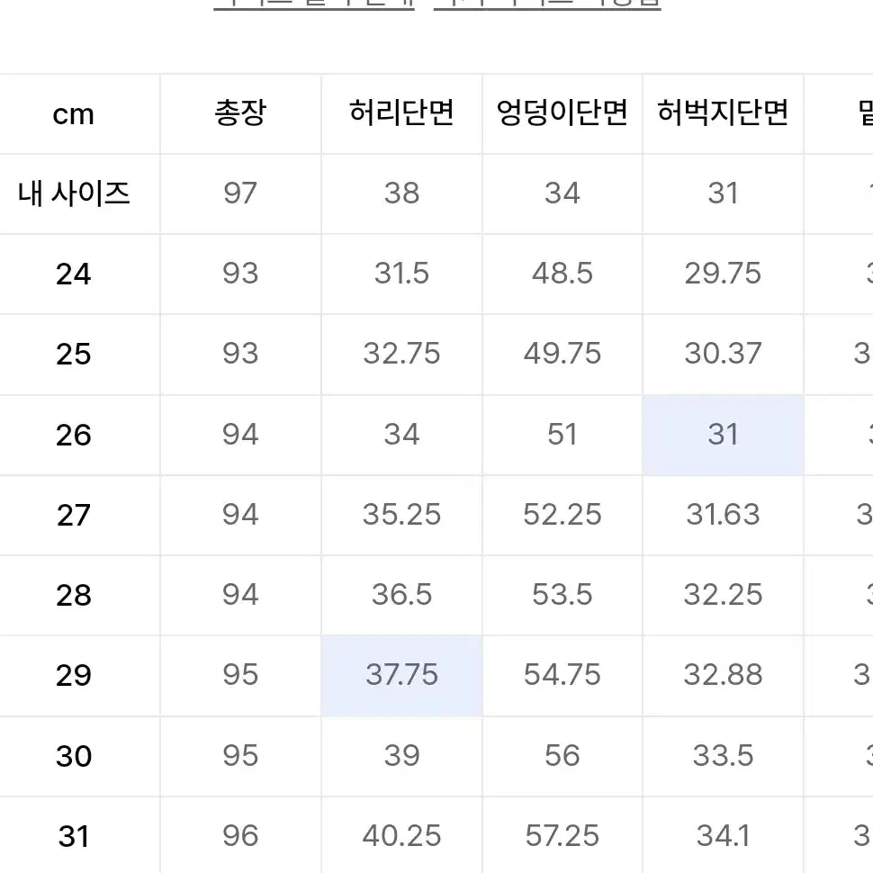 무신사 배기 테이퍼드 히든밴딩 슬랙스 31사이즈