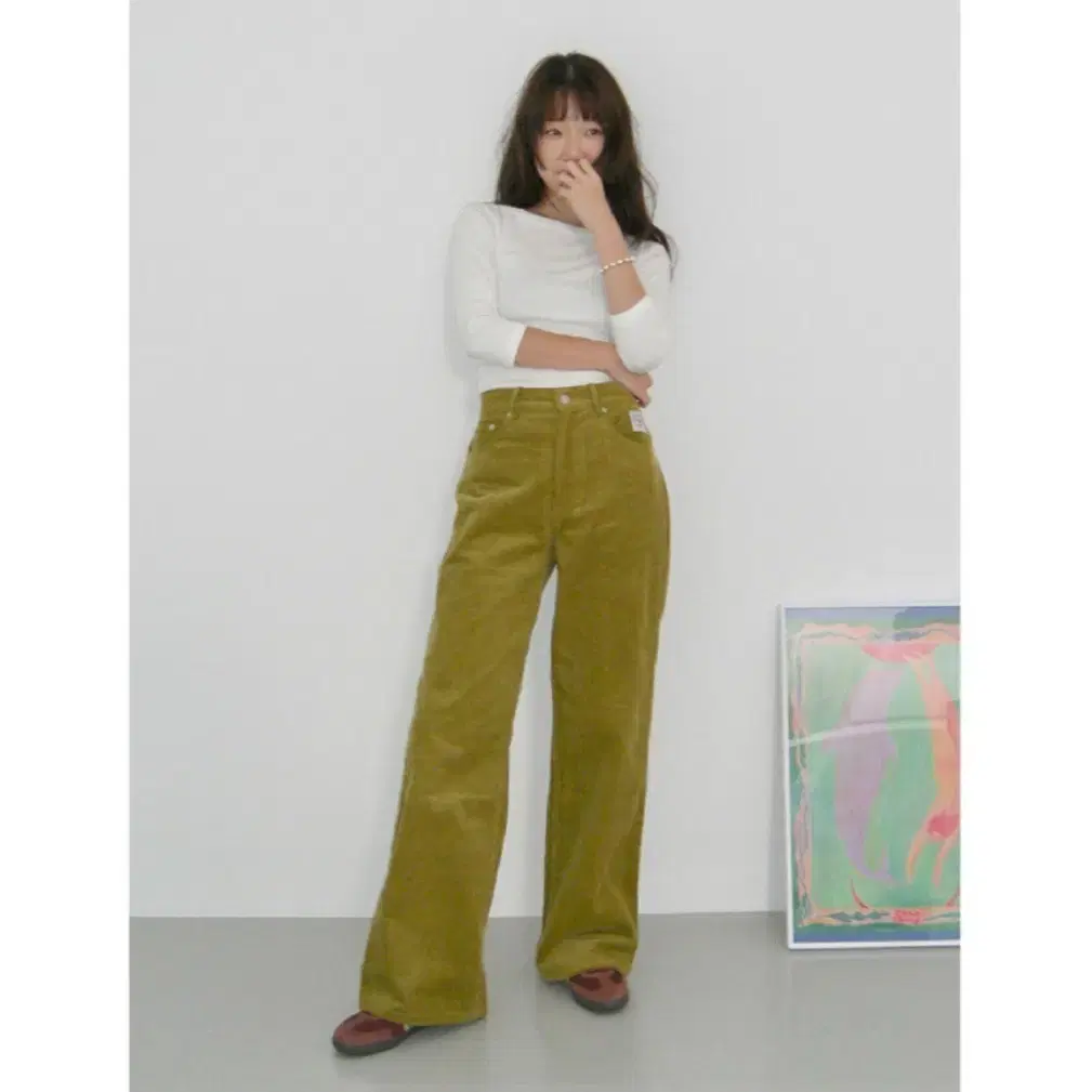 (새상품) 홈바디띵즈 High Waist Corduroy Pants