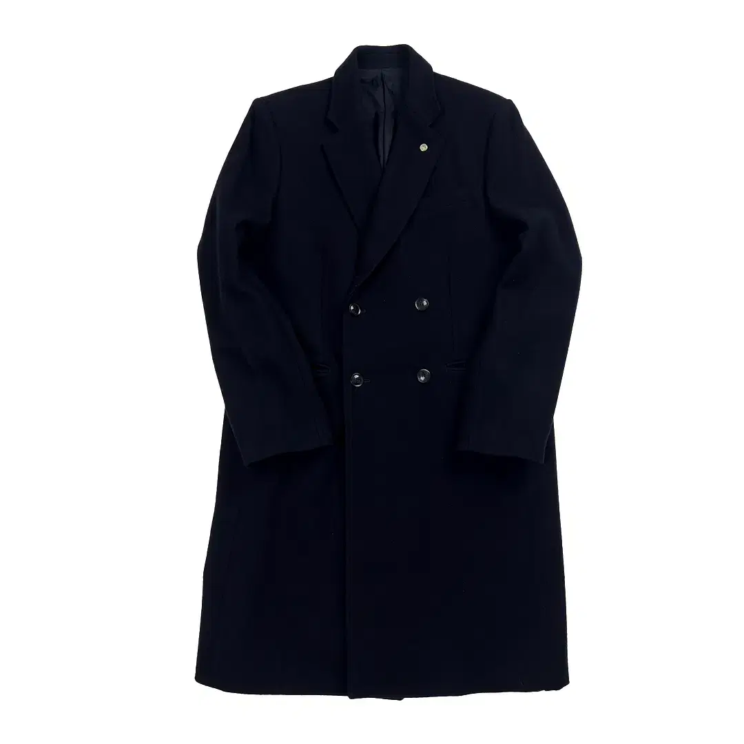 TOGA VIRILIS NAVY WOOL COAT