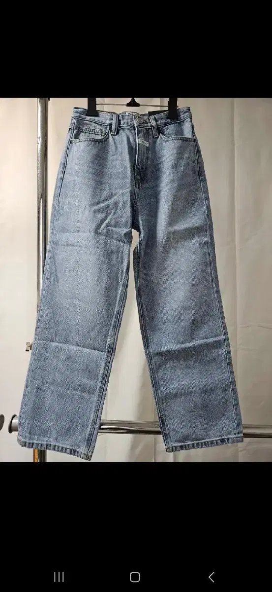 마리떼 W STRAIGHT CROP DENIM PANTS