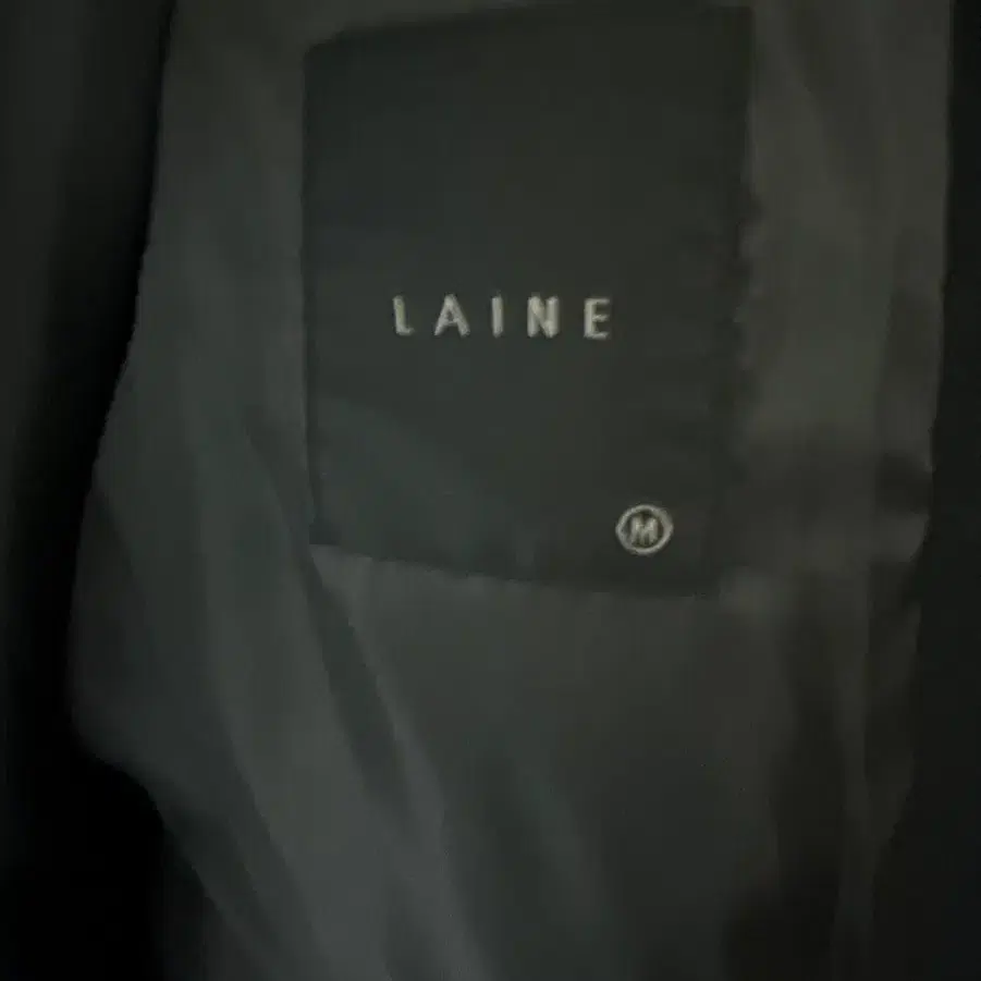 LAINE 울리치 더블코트 블랙