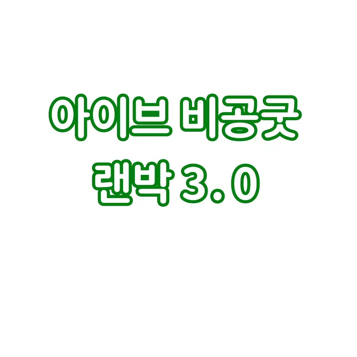 아이브 비공굿 랜박 3.0