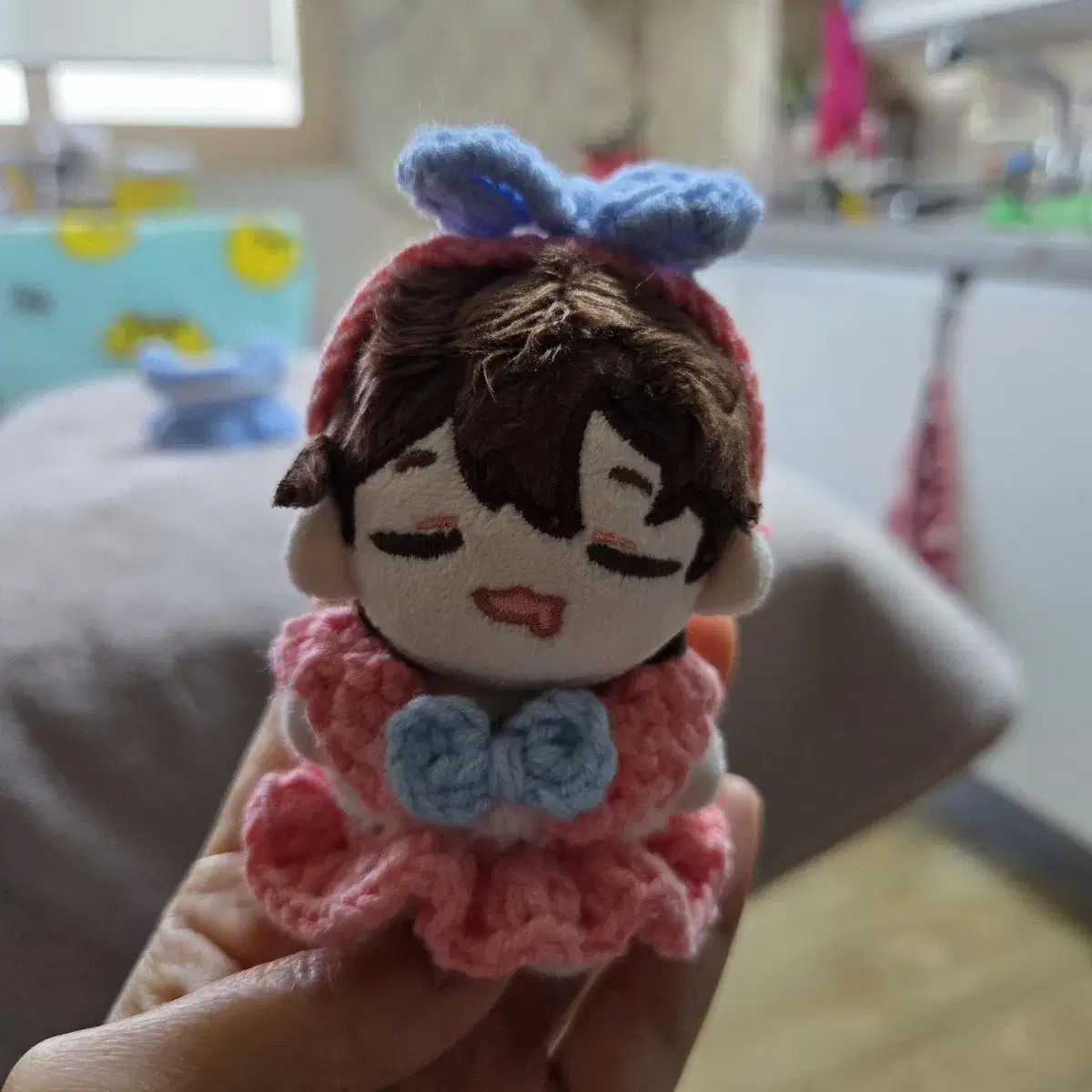 7.8cm 솜인형옷 손뜨개 세라복