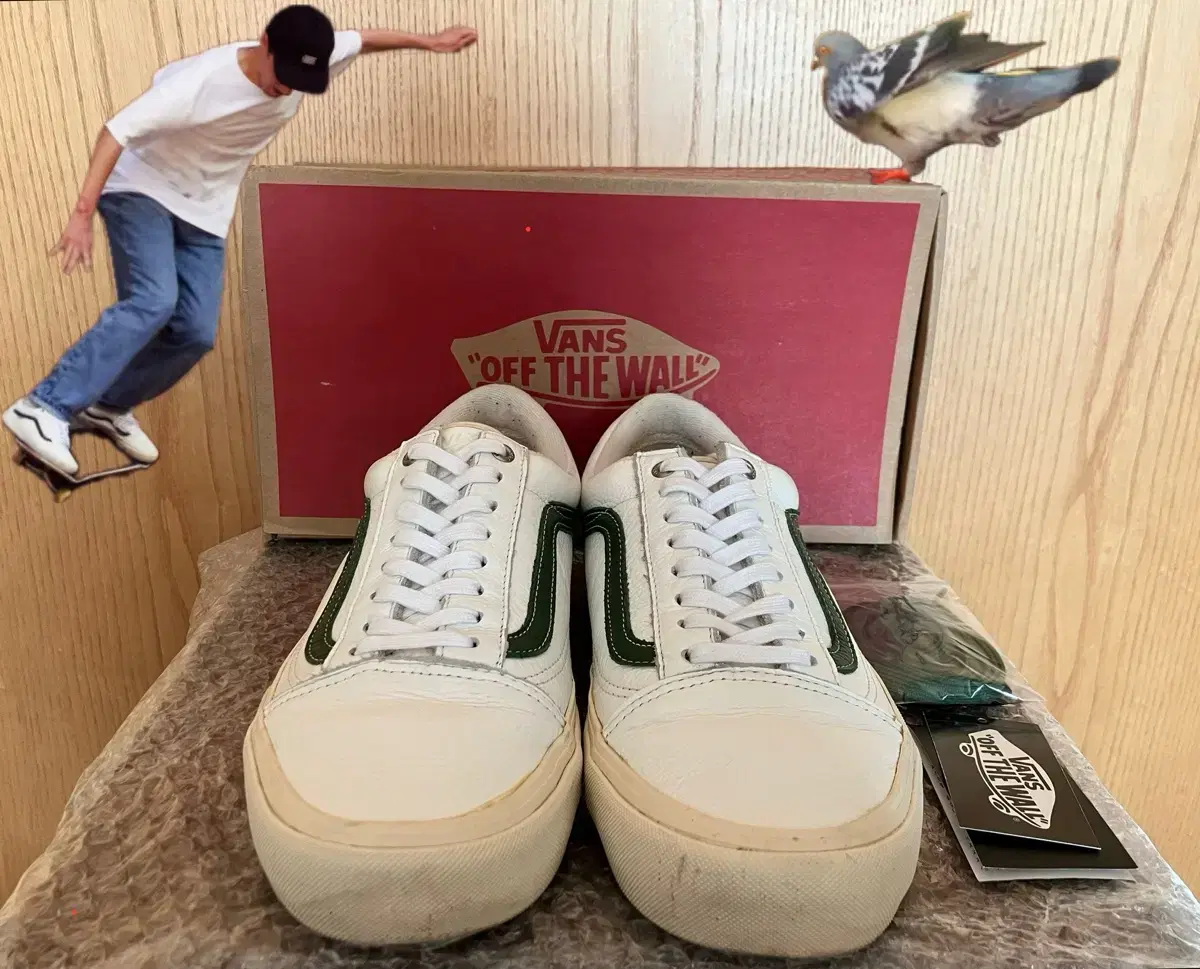 Vans 반스 x 온리뉴욕 협업 레더 올드스쿨 프로 290 스케이트