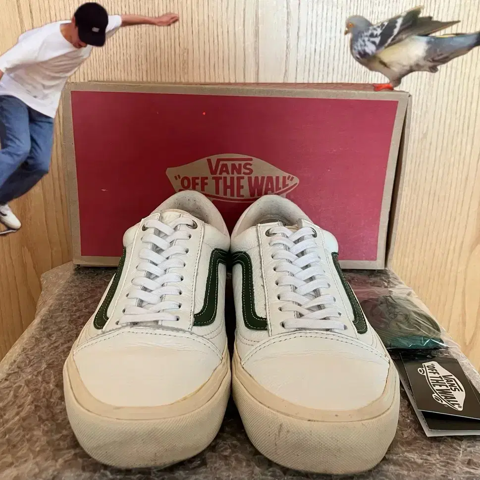 Vans 반스 x 온리뉴욕 협업 레더 올드스쿨 프로 290 스케이트