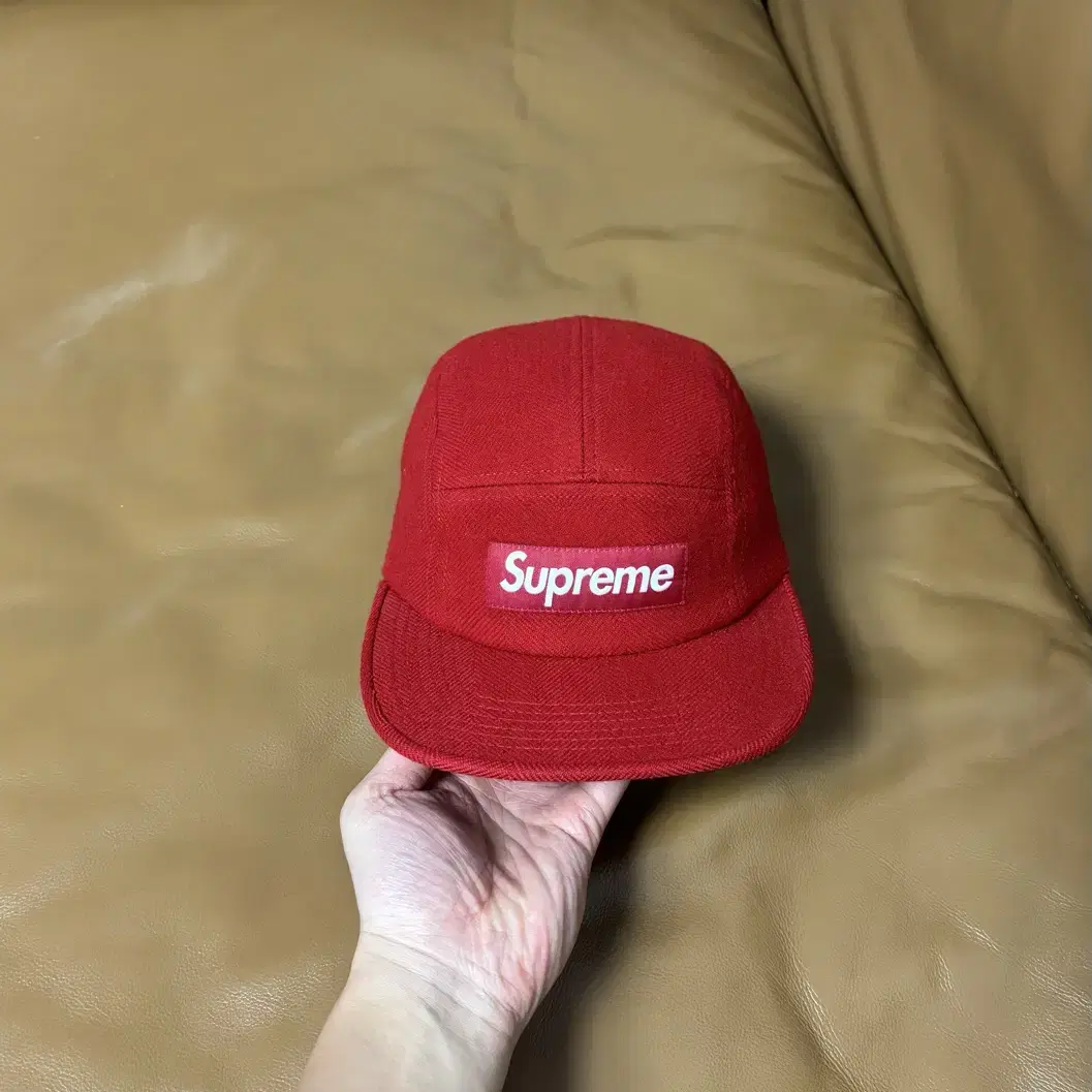 Supreme 슈프림 레드 캠프캡 모자 (Red)