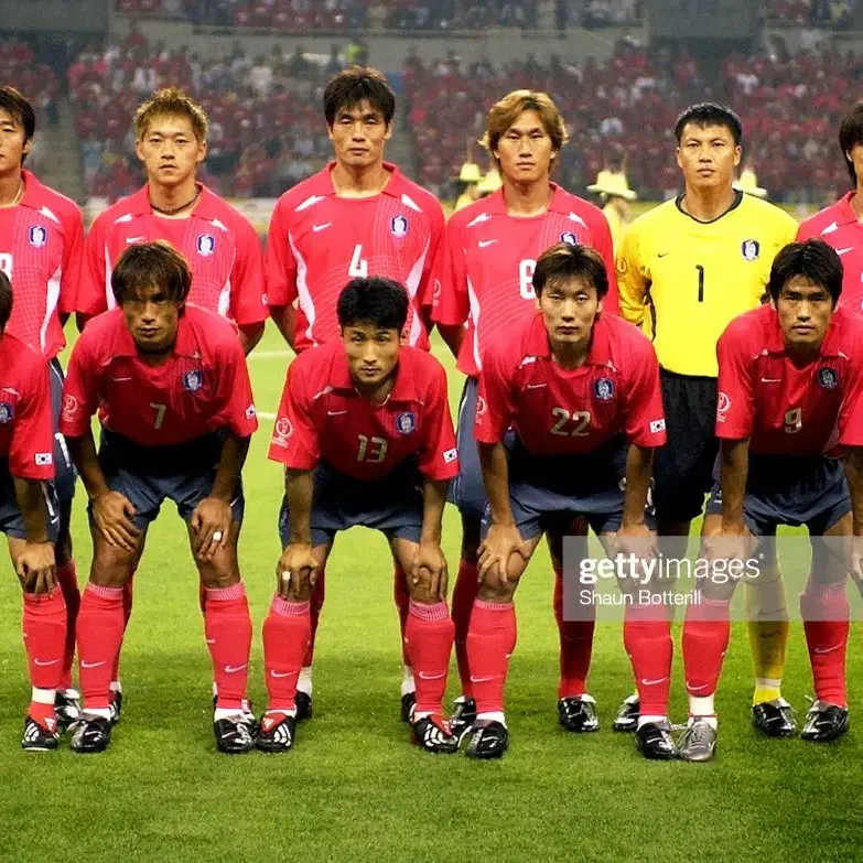 2002-2004 대한민국 국가대표 홈 축구 유니폼 KOREA