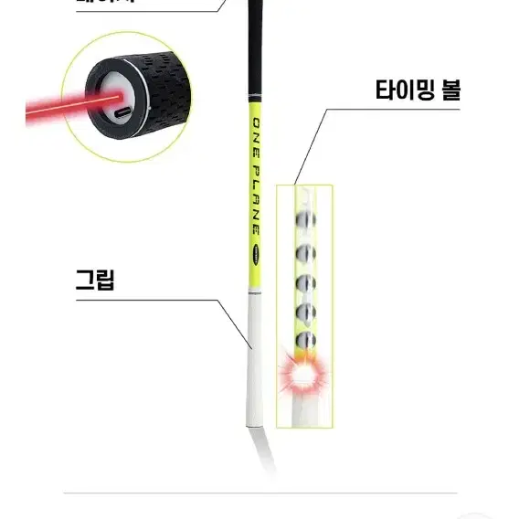 새제품 원플레인 허석프로 레이저 스윙연습기