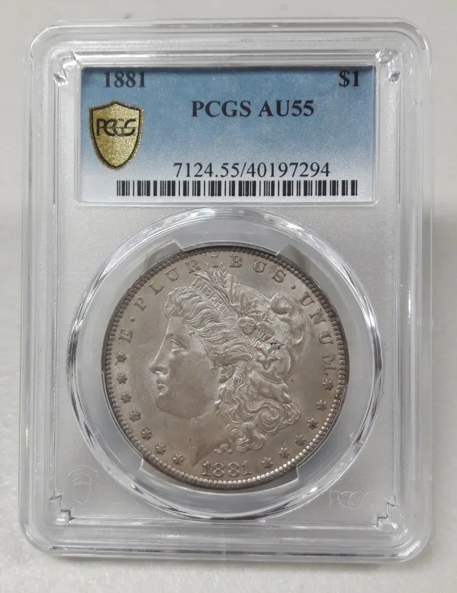 1881년 미국 모건 1달러 PCGS AU55 준미사용 은화