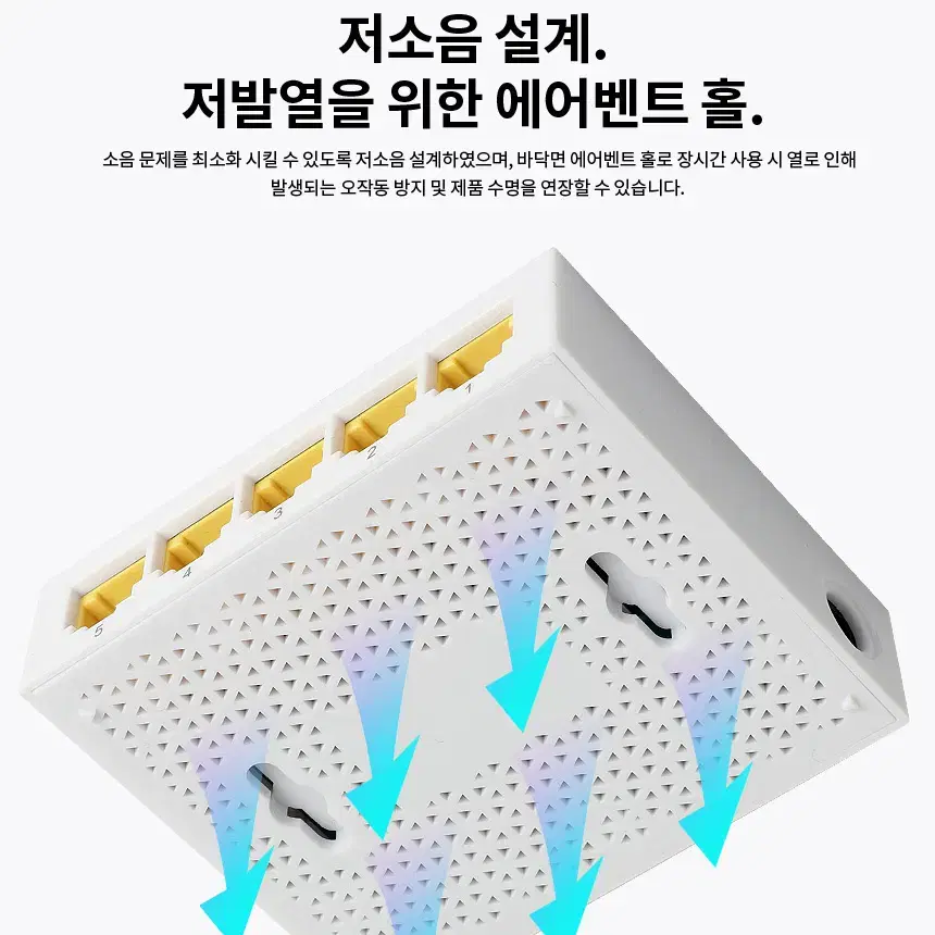 1000Mbps 5포트 스위칭허브