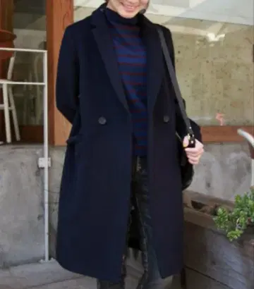 저널 스탠다드 릴뤼메 더블 페이스 비버 체스터 코트