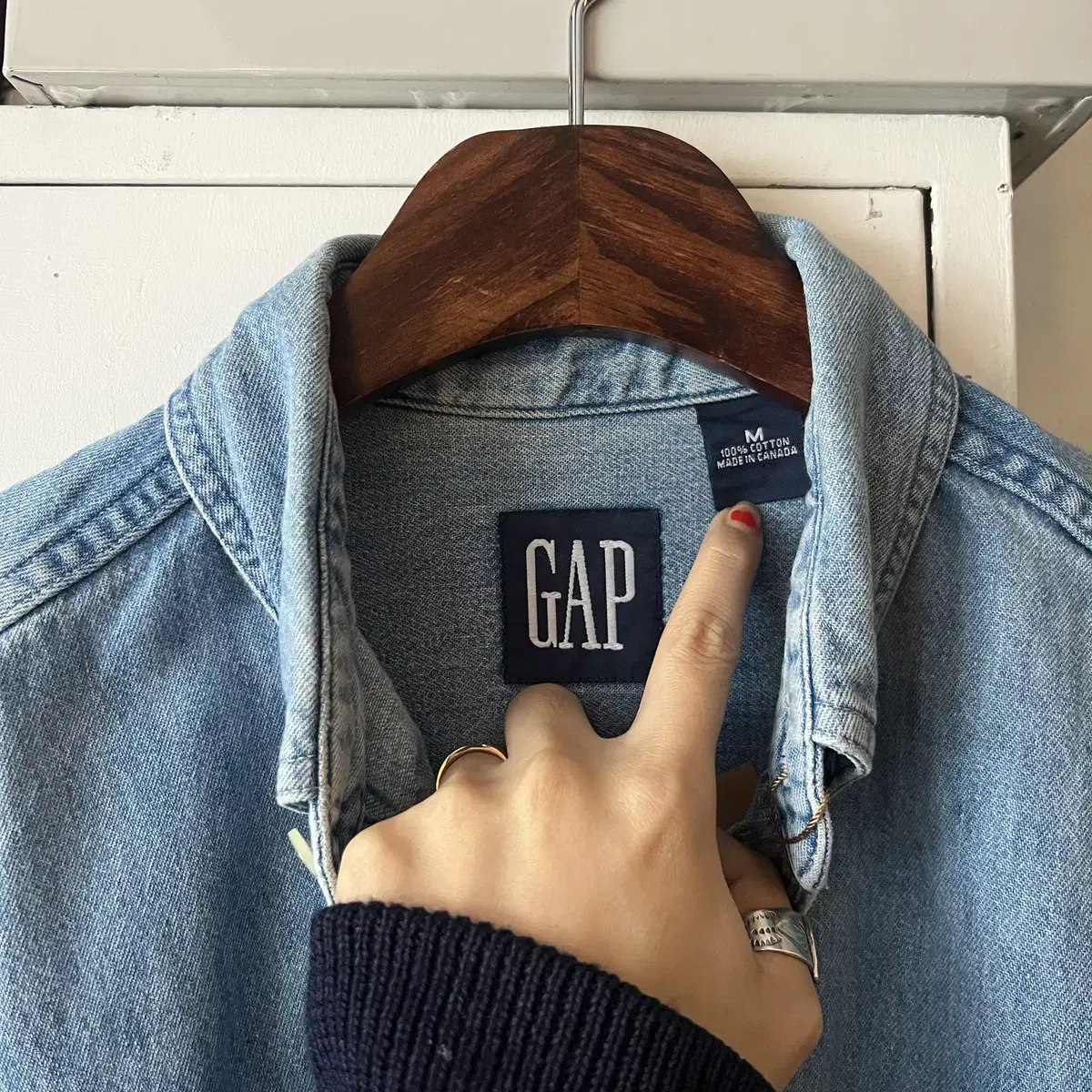 [XL]OLD GAP 올드갭 싱글포켓 데님 셔츠