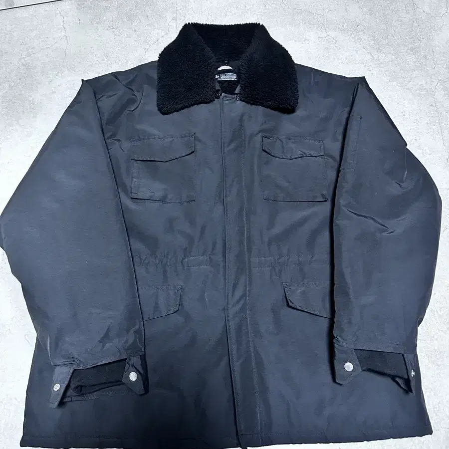 Willy chavarria boa collar work jacket