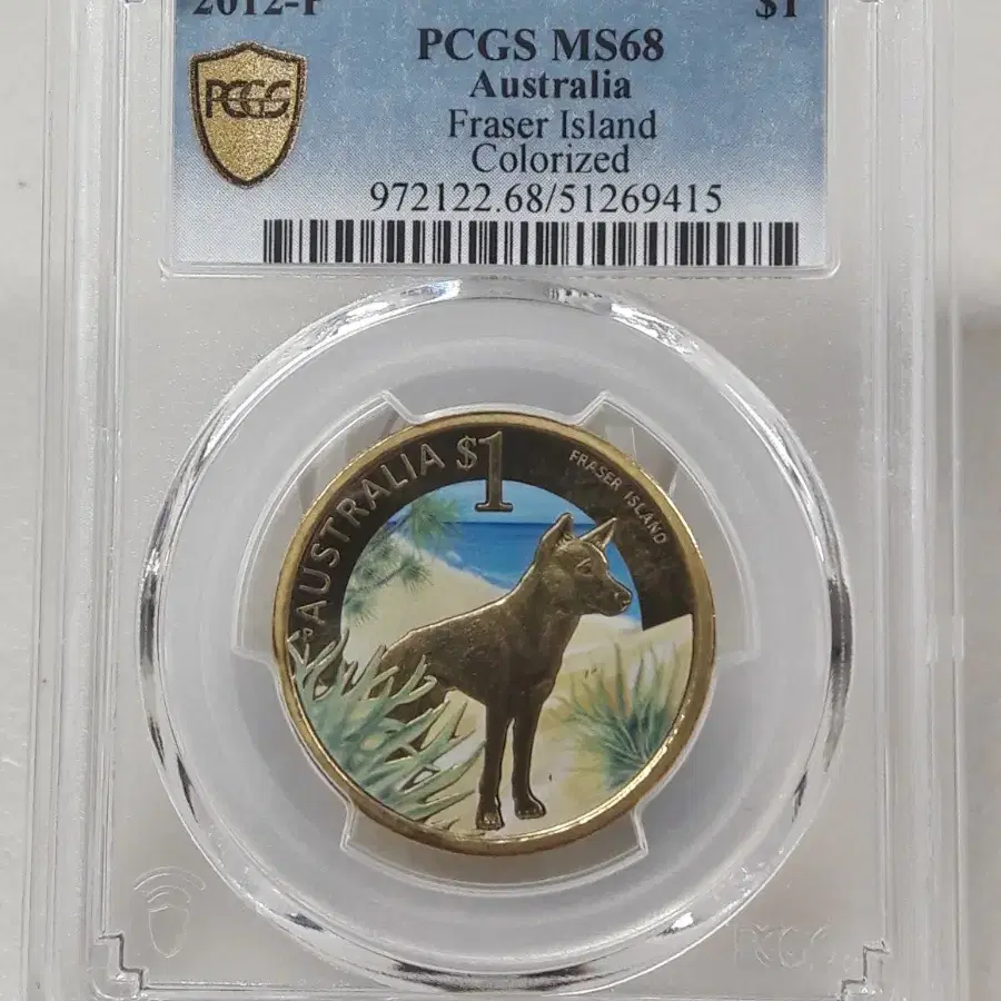 2012년 호주 FRASER ISLAND 1달러 PCGS MS68 주화