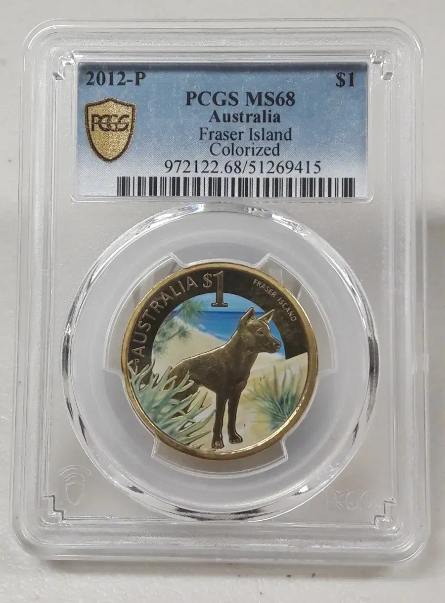 2012년 호주 프레이저 섬 1달러 PCGS MS68 주화