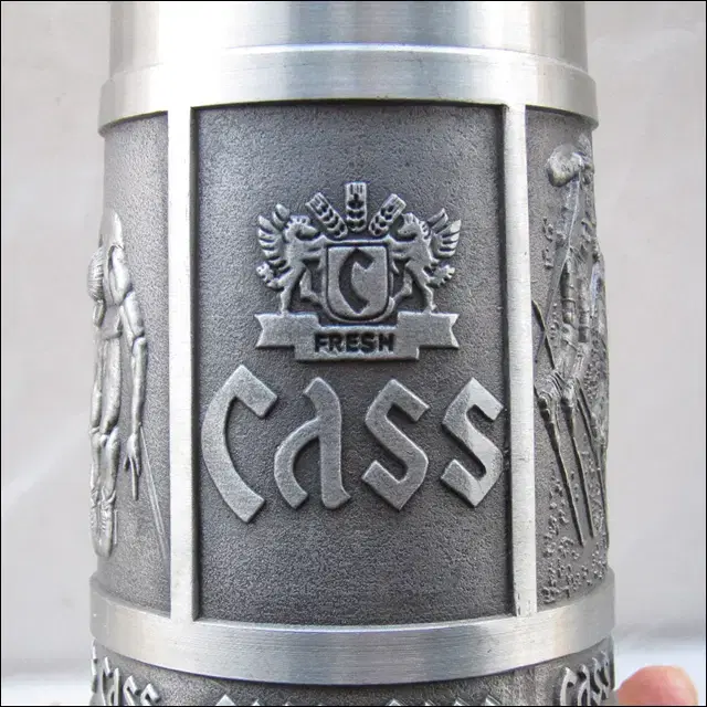 Cass 카스 맥주 주석잔 (약 13.5cm)