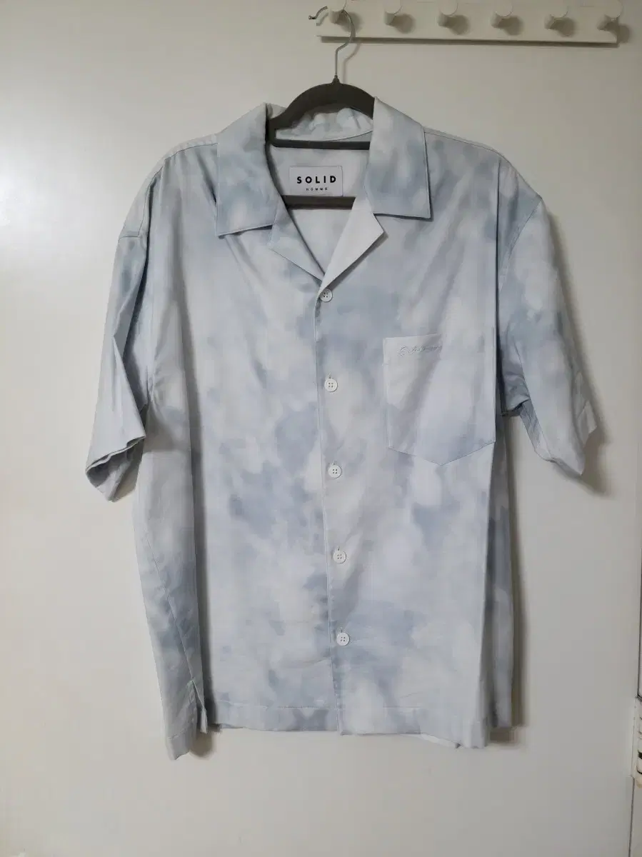 Solid Homme 23SS Cloud Short Sleeve Shirt 46