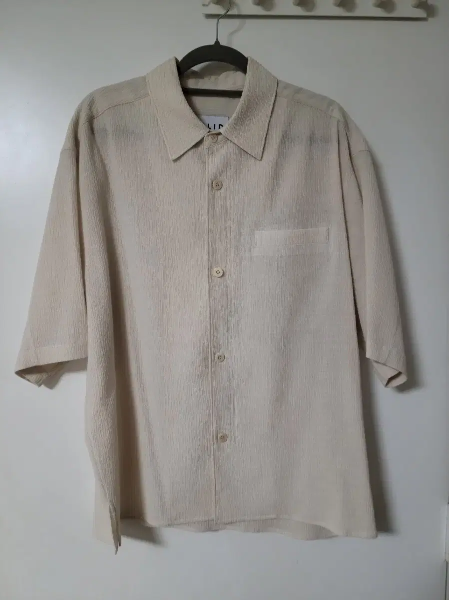 Solid Homme 23SS Seersucker Short Sleeve Shirt 46