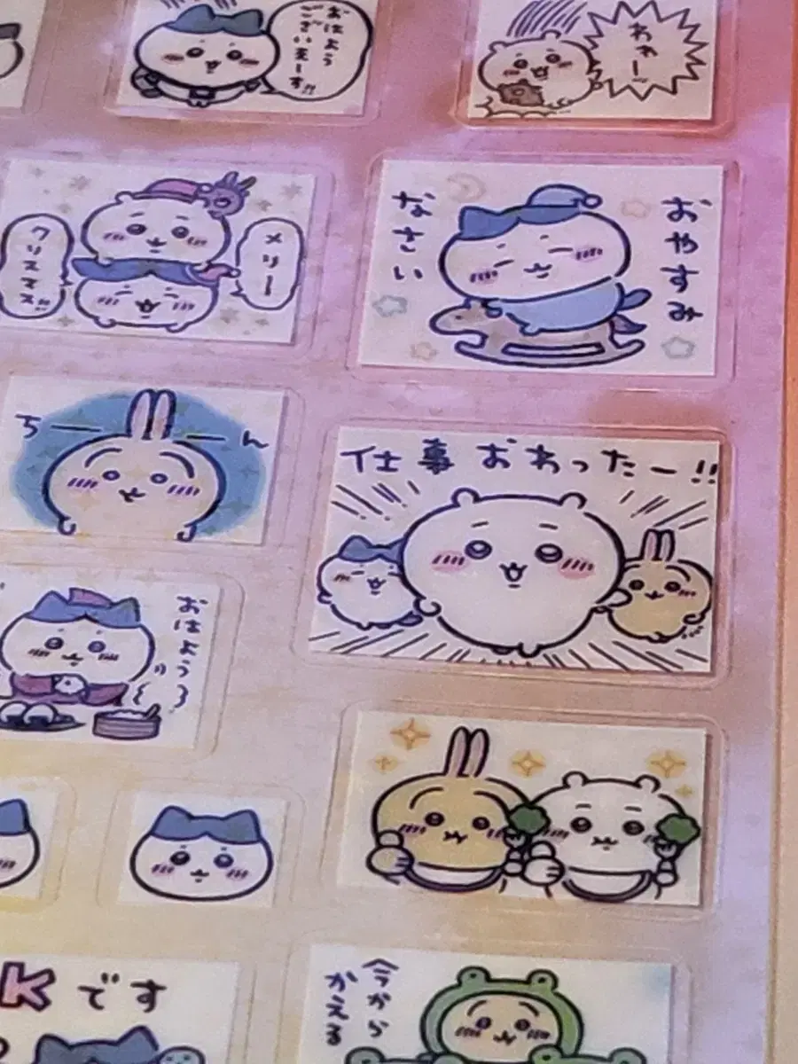 Chiikawa Hachiware Transparent sticker Chapter 4 Y2K Retro Suku