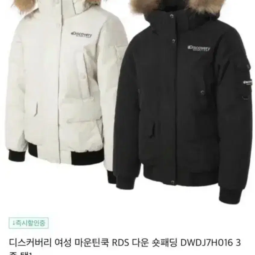 디스커버리 마운틴쿡 RDS 패딩 숏패딩 s