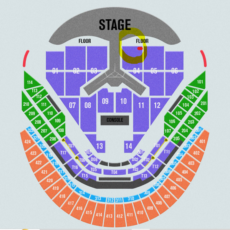 임영웅 콘서트 1/2 4구역 2열 초명당