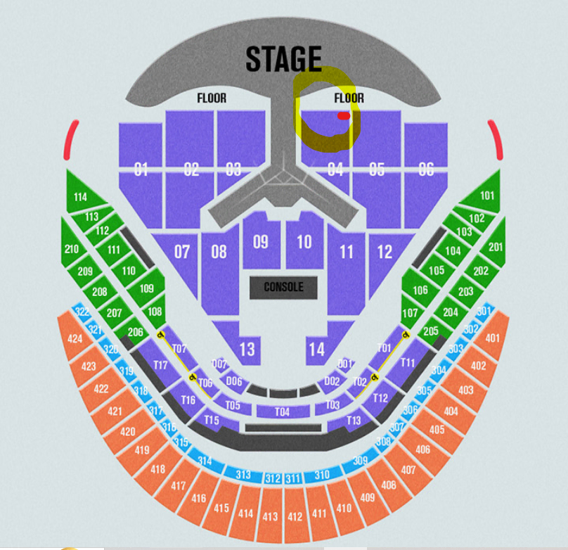 임영웅 콘서트 1/2 4구역 2열 초명당