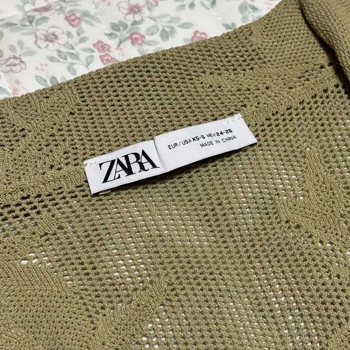 zara 자라 자카드 니트 오버사이즈 폴로셔츠 (새상품)