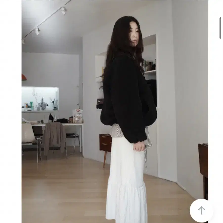 에프터먼데이 frill pleats skirt